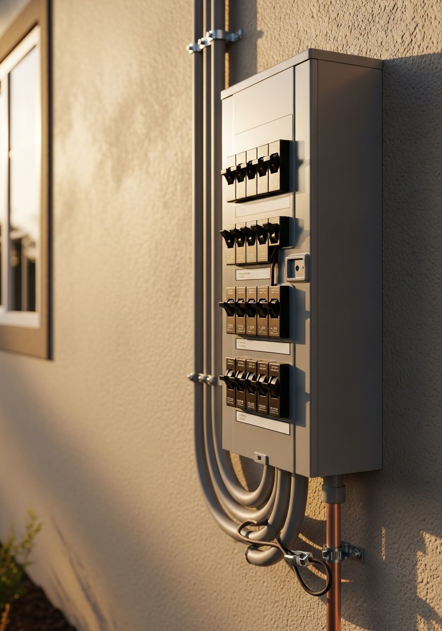 Close-up of quality craftsmanship detail on an Anaheim property.