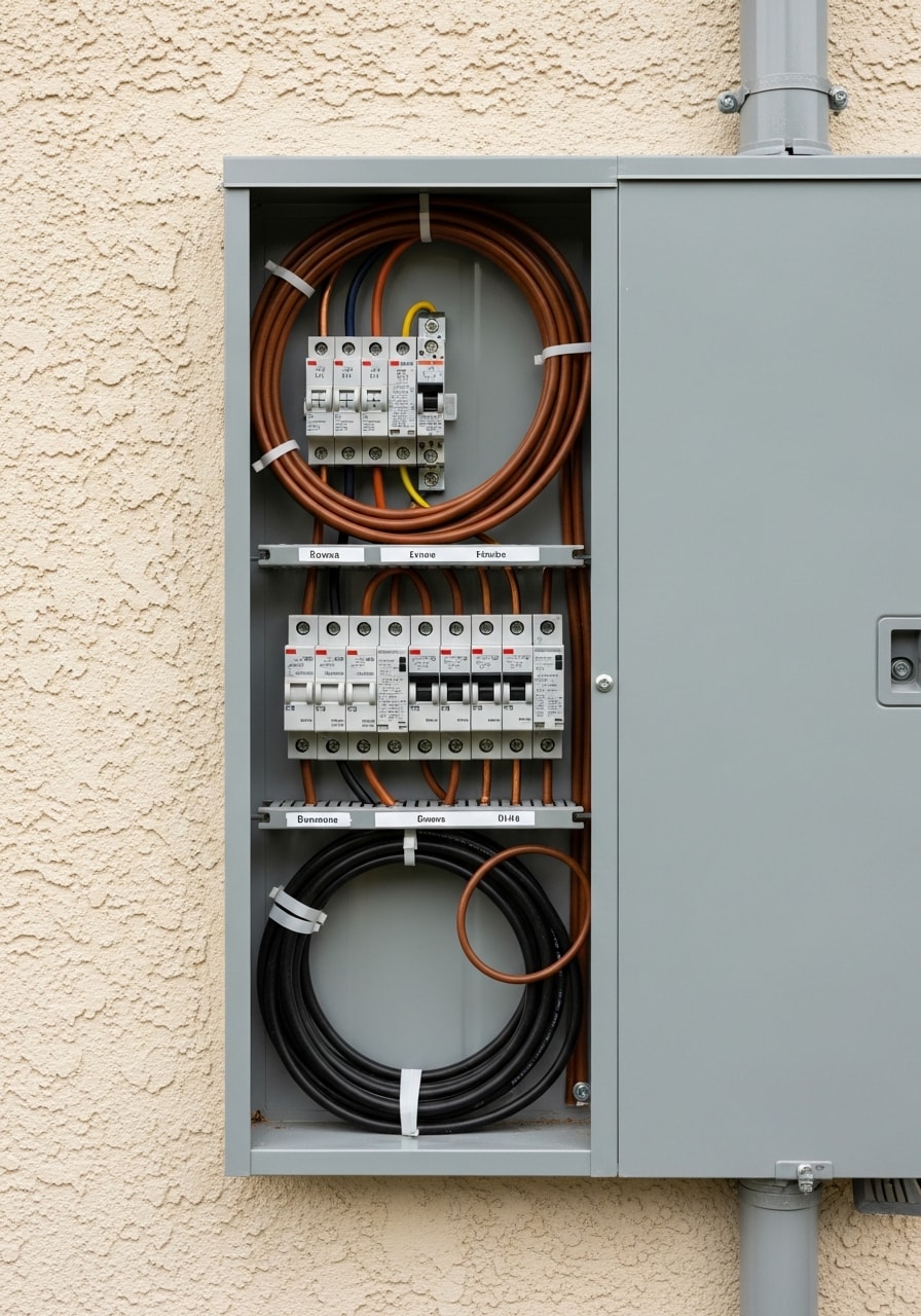 Close-up of precision craftsmanship on a Brea residential property detail.