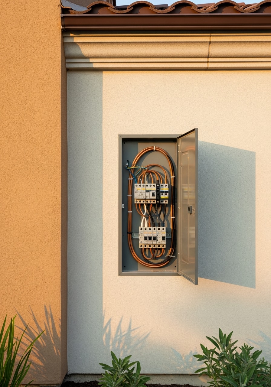 Detail of quality craftsmanship on a San Clemente residential property.